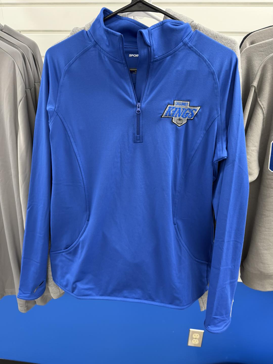 Hockey Logo Qtr Zip Womens