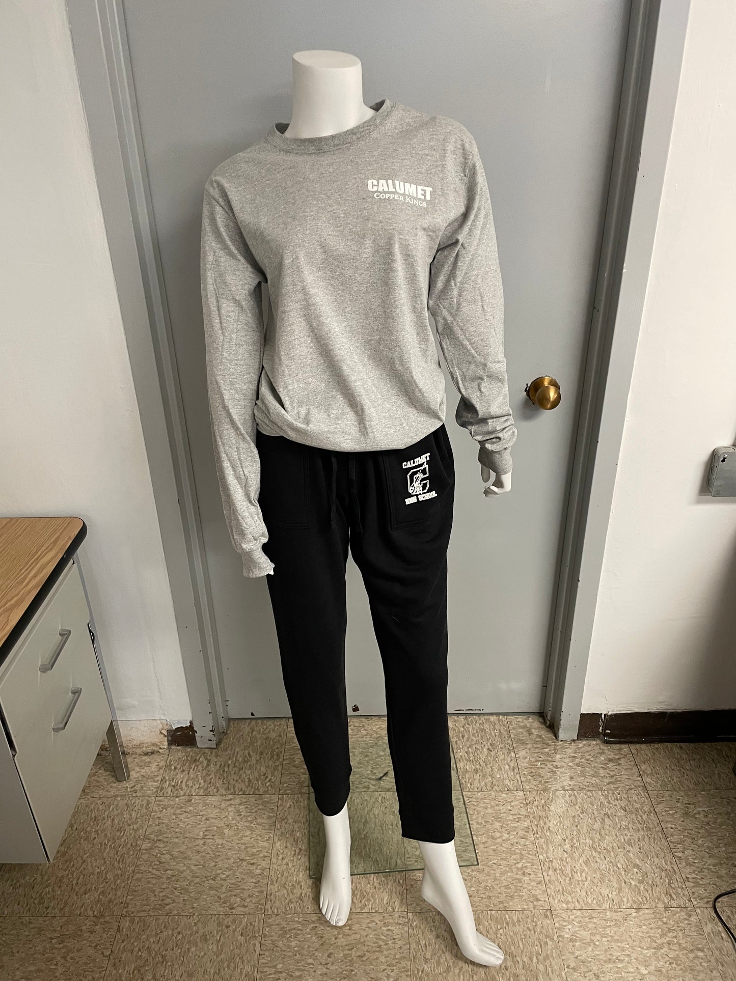 Champion Long Sleeve T-Shirt Gray