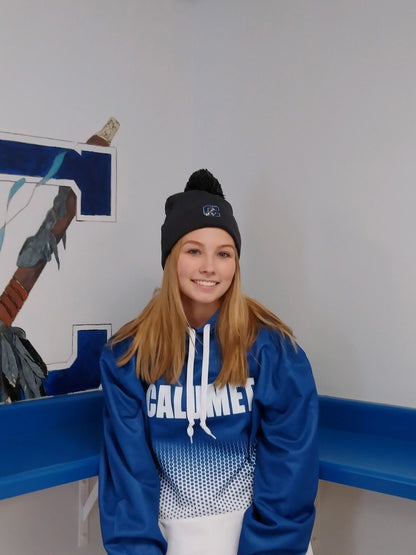 Blue and White Gradient Hoodie
