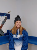 Blue and White Gradient Hoodie