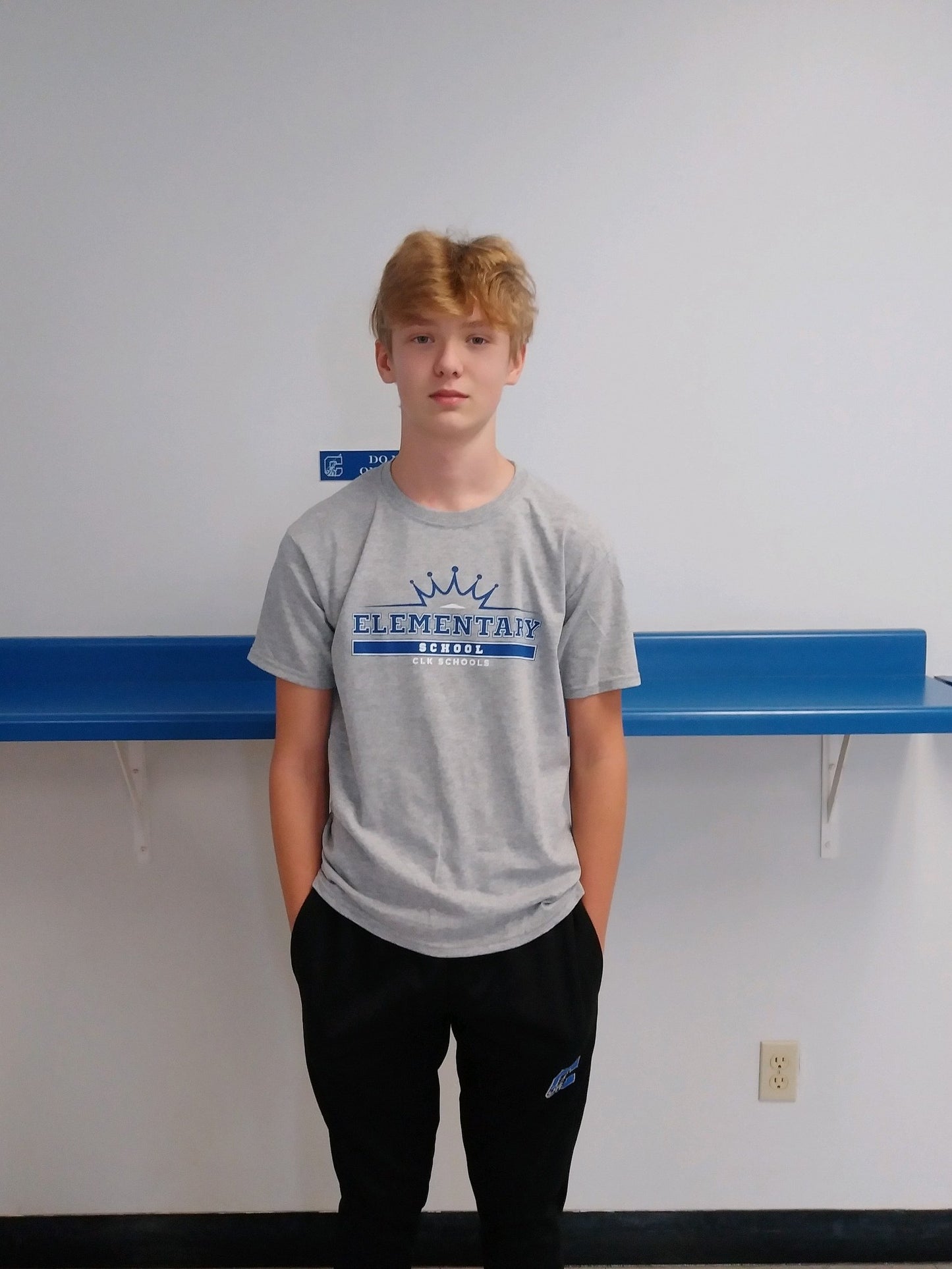 Embroidered Black Joggers