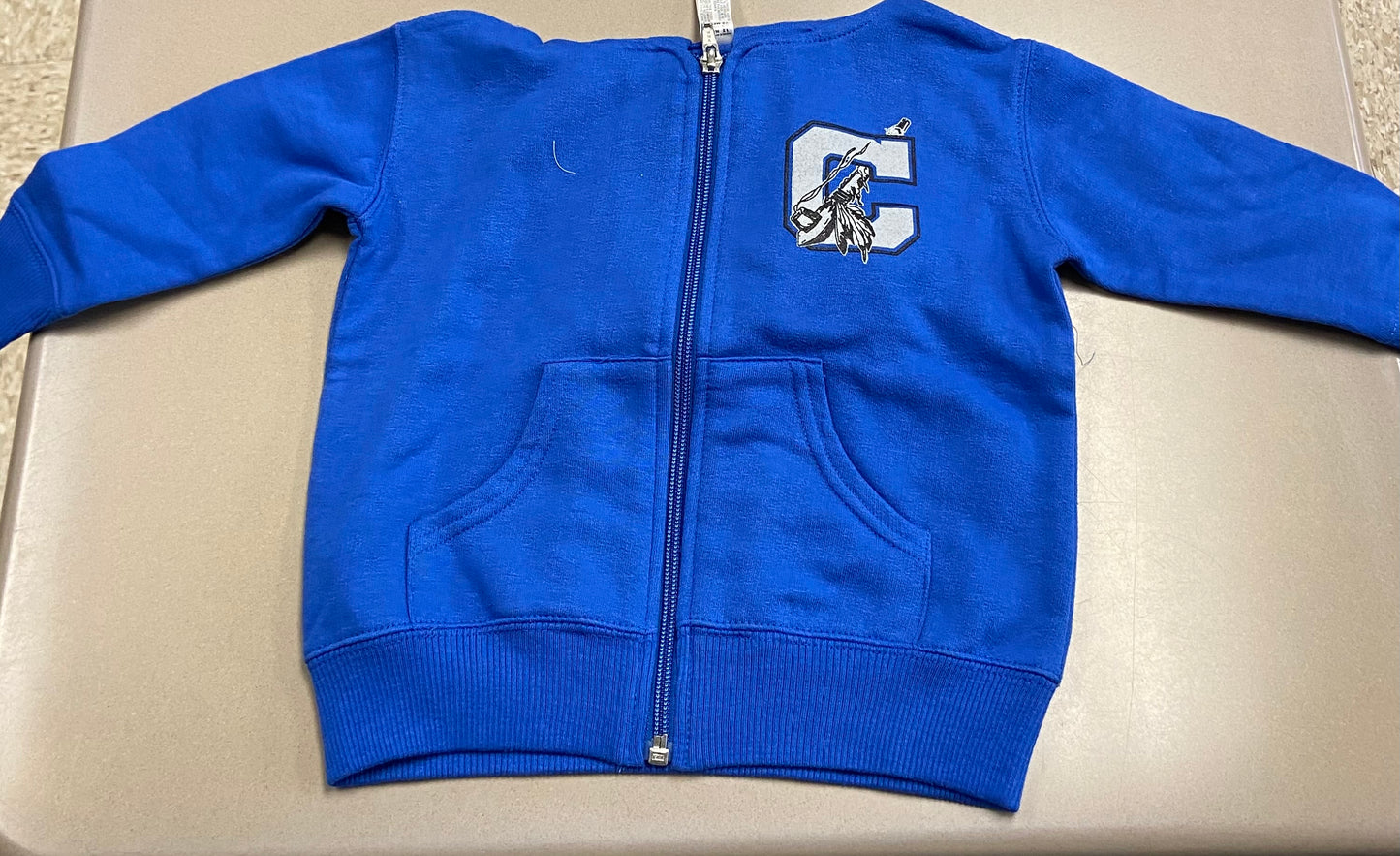 Calumet Blue Toddler Zip Up Hoodie
